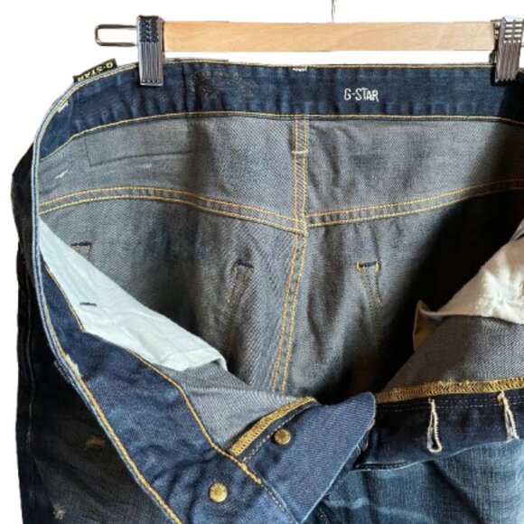 G Star Raw Men's Jeans.  Size:  33 x 34. Button up fly. - Picture 10 of 12
